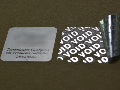 The features of transparent void hologram sticker