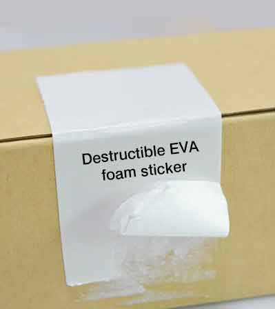 Destructible Eva Foam Sticker