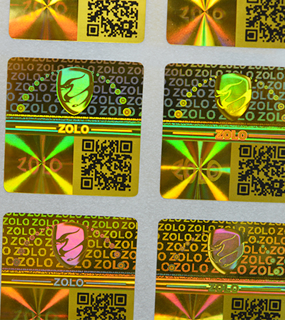 QR Code Hologram Sticker	