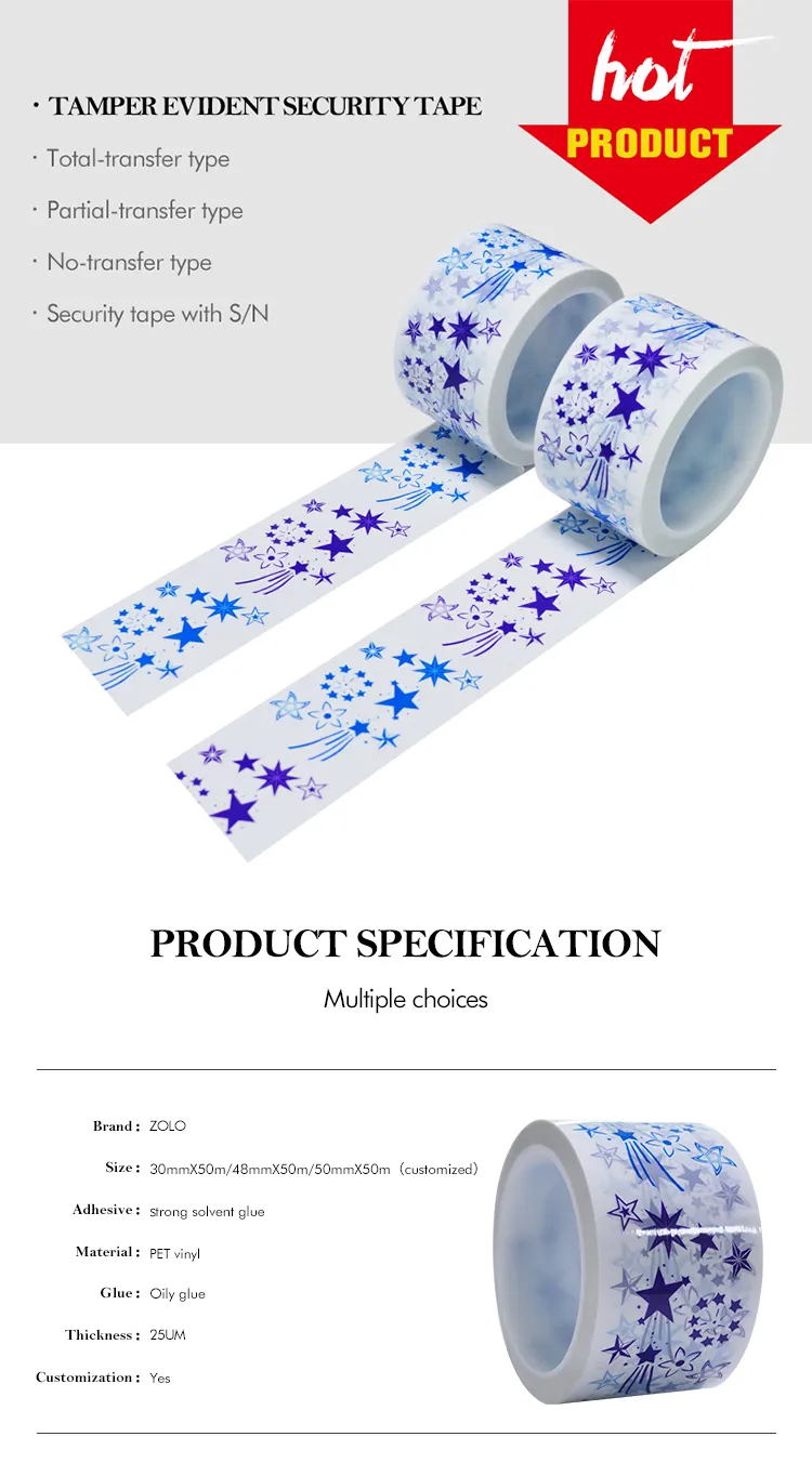 Security Tamper Tape - High-Quality Tamper-Evident Solutions for Your Safety 