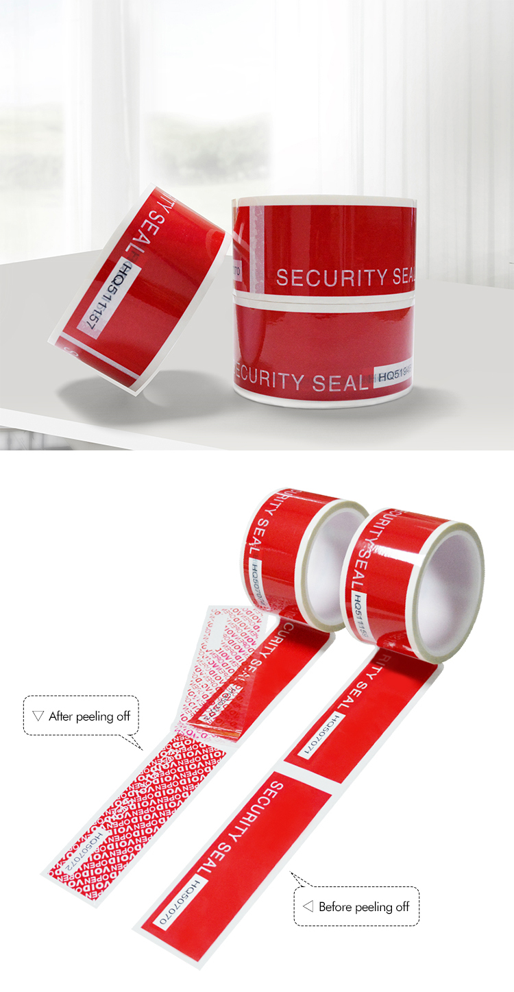 Security Seal Tape With Serial Number