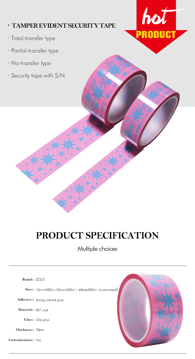 Gift Box Security Tape